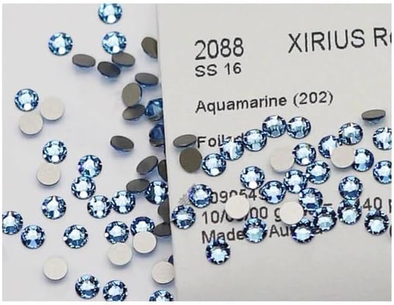 LaserGlow Premium Tooth Gems – 20 Count 1.8mm Blue Crystal Dental Jewelry – Shiny Tooth Crystals with Brilliant Reflection, Easy Application & Long-Lasting Hold