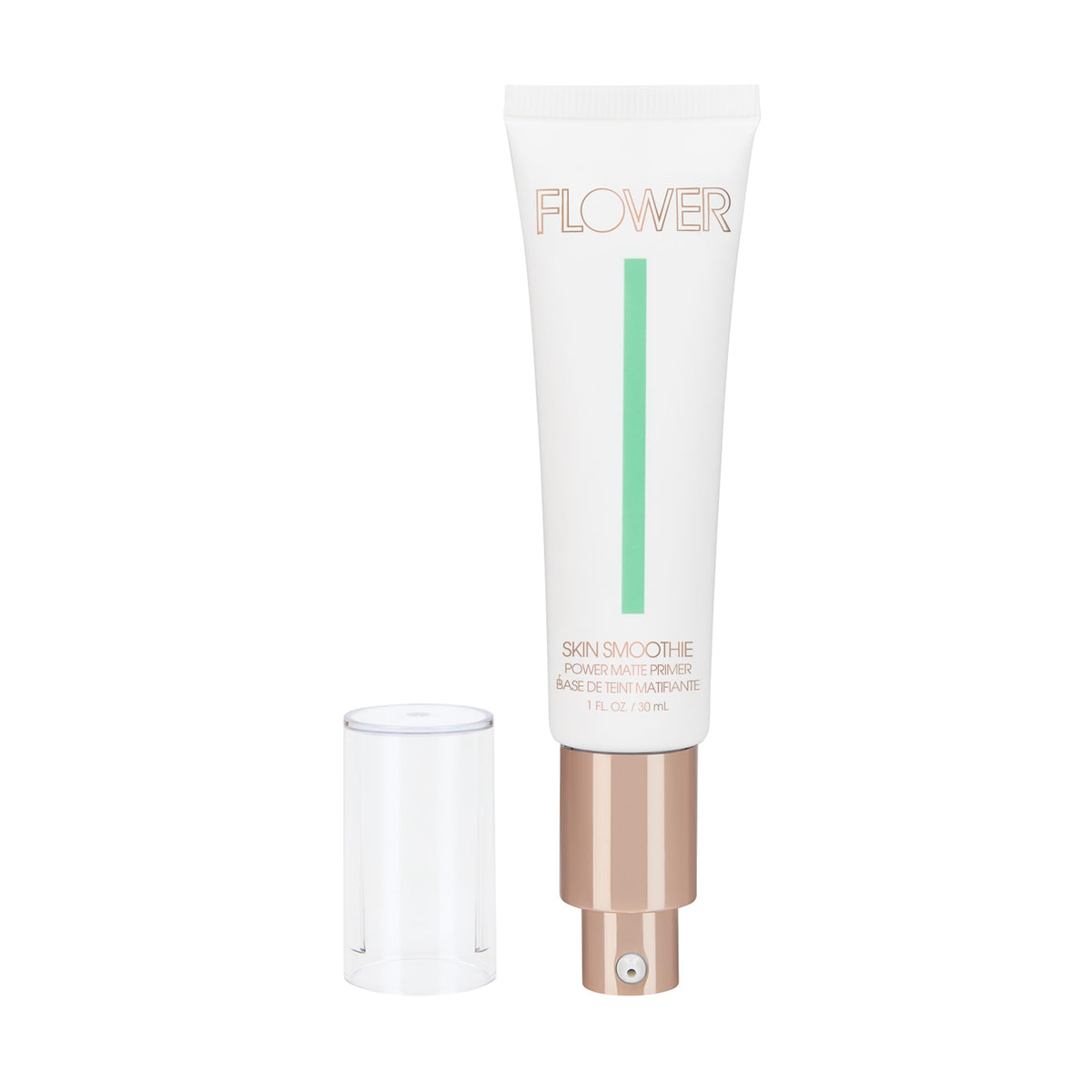FLOWER BEAUTY By Drew Barrymore Skin Smoothie Power Matte Primer - Smoothes Skin + Mattifying Effect Blurs Pores + Blemishes - Absorbs Oil