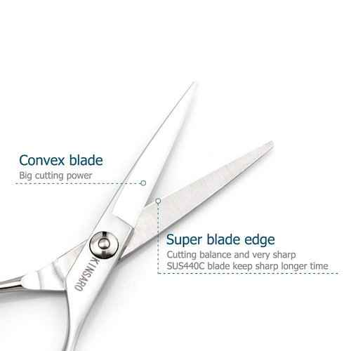 5.5 INCH hair scissors hair cutting shears for cut hair and 6 INCH hair thinning scissors 440C Kinsaro