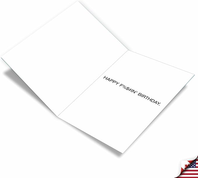 NobleWorks - Big Adult Birthday Card with Envelope (8.5 x 11 Inch) - Funny Appreciation Card for Birthdays - Fukitol J0500