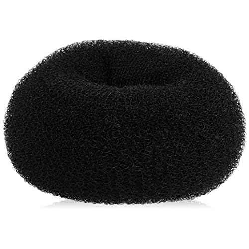 Diane Jumbo Hair Donut, Black, 5.5"