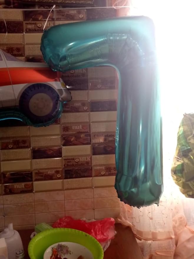Teal Number 9 Balloon 40 Inch, 9 Balloon Number, 9th Birthday Decorations, Teal Party Supplies for Boys Girls