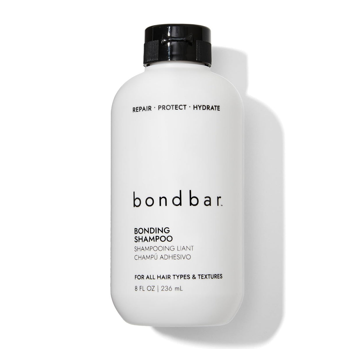 Bondbar Repairing Shampoo, Protects, Strengthens & Hydrates All Hair Types & Textures, Prevents Flyaways & Frizz, Adds Moisture & Shine, Vegan, CrueltyFree, 8 Fl. Oz.