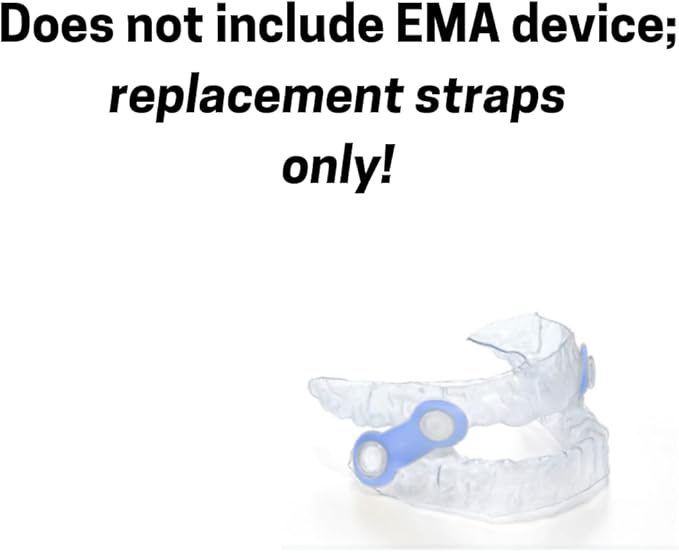 25 Pack: Replacement Straps for EMA Anti-Snoring Appliance, EMA Replacement Elastic Strap, Snore Guard Bands, Compatible with Myerson EMA Snore Appliance (Yellow (Medium), 18mm)