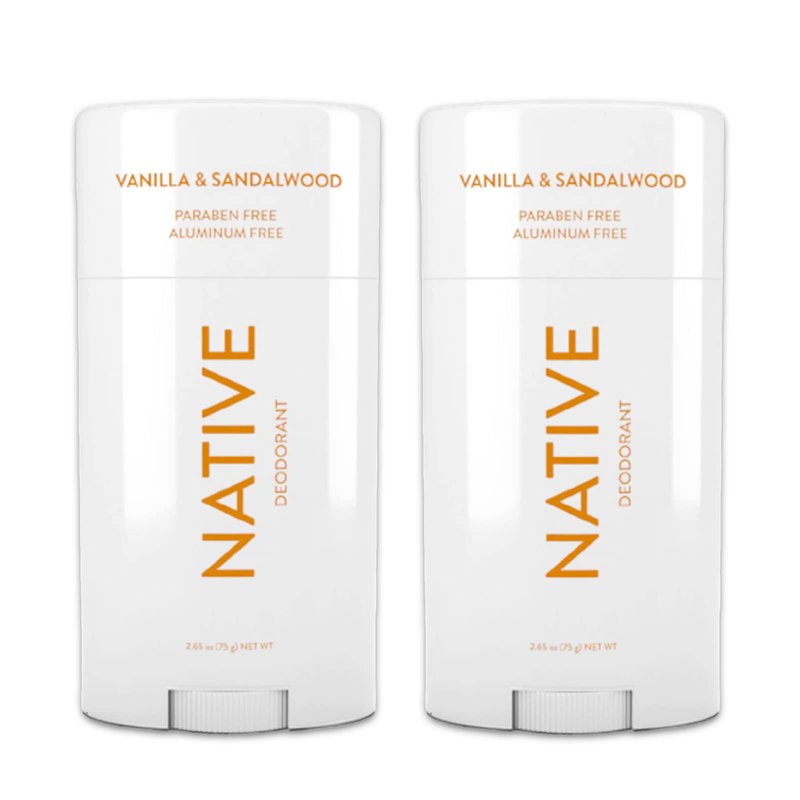 Native Deoderent Aluminum and Paraben free 2.65 oz (2 pack) (Vanilla & Sandalwood)