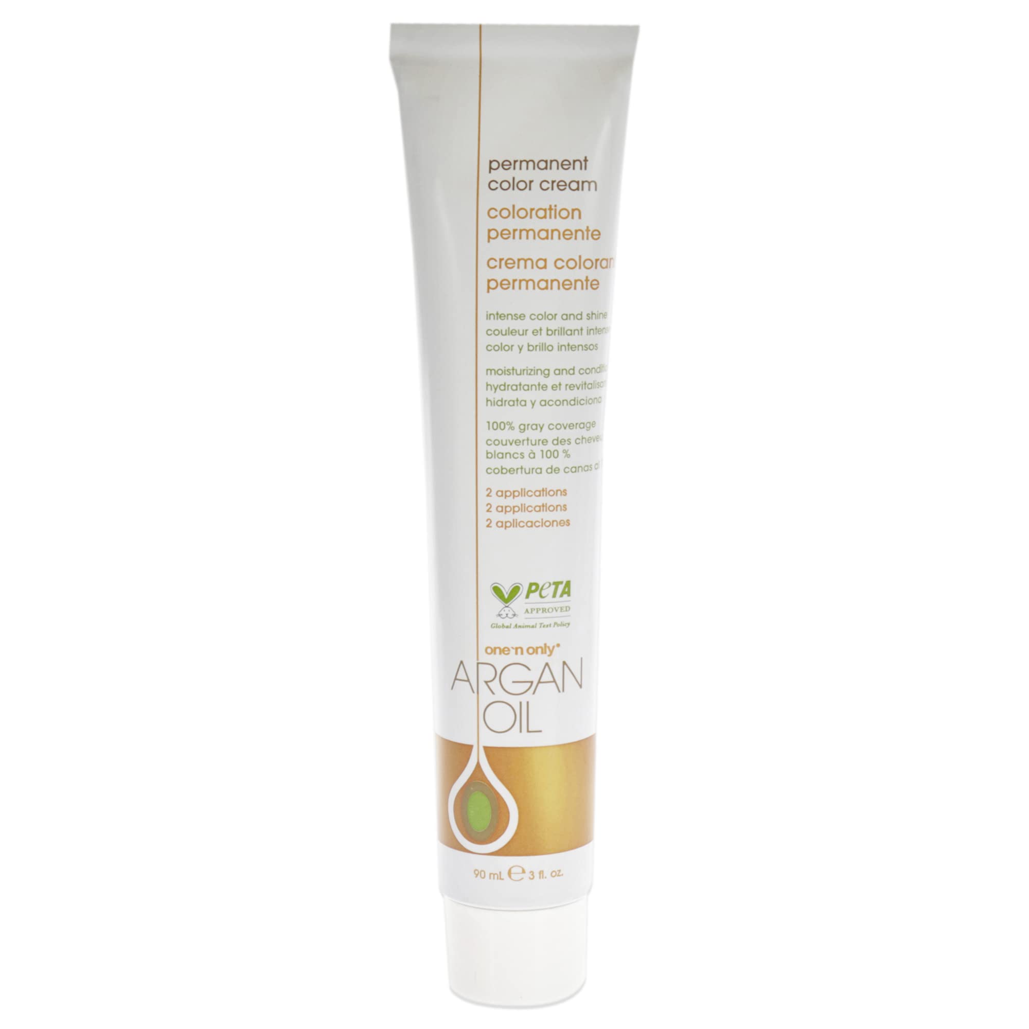 One 'N Only Permanent Hair Color - Permanent Hair Dye Made with Argan Oil - Delivers Rich, Accurate Tones with Gray Coverage - Improves Moisture & Elasticity - 5A Light Ash Brown (3 oz)