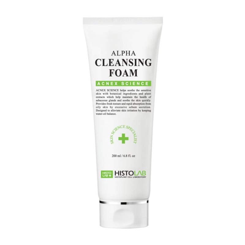 HISTOLAB Alpha Cleansing Foam (6.8 Fl. Oz) | Facial Cleanser for Oily and Acne-Prone Skin