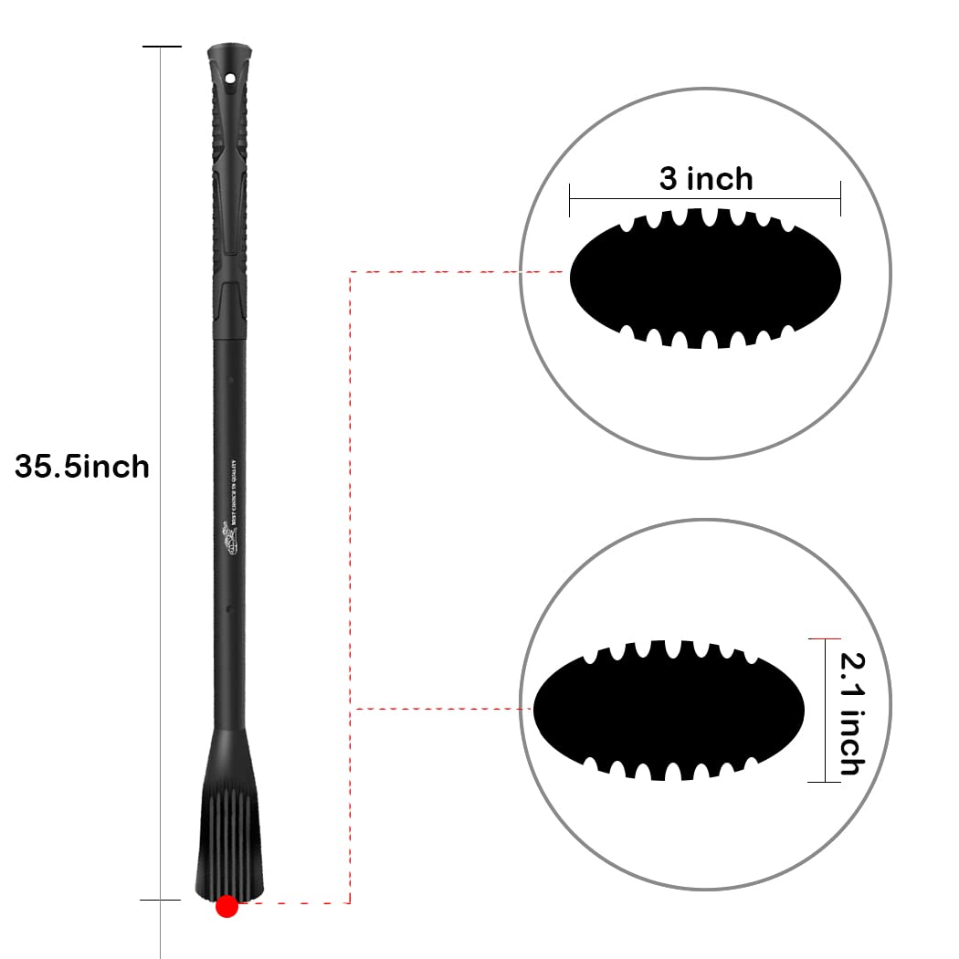 Pick Mattock Handle Replacement Pick Ax Handle with Comfort Grip Garden Pick Axe Handle-Solid Fiberglass Core,for Gardening, Landscaping, Yard Work, and Outdoors (36" Fiberglass Handle Only)