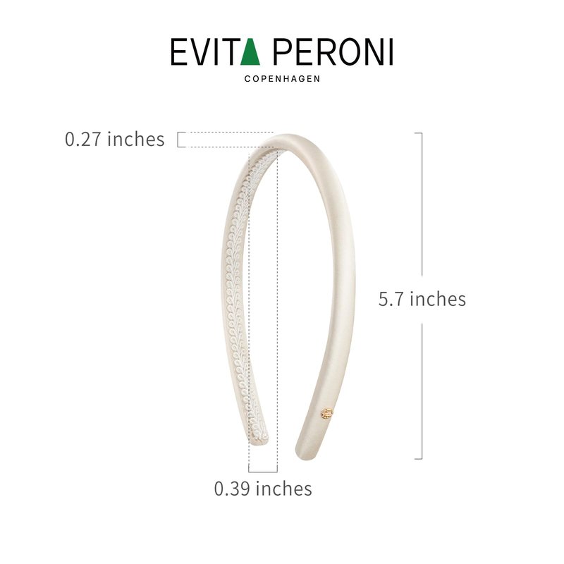 EVITA PERONI Thin Silk Headbands for women Satin Nonslip Comfort Hairband