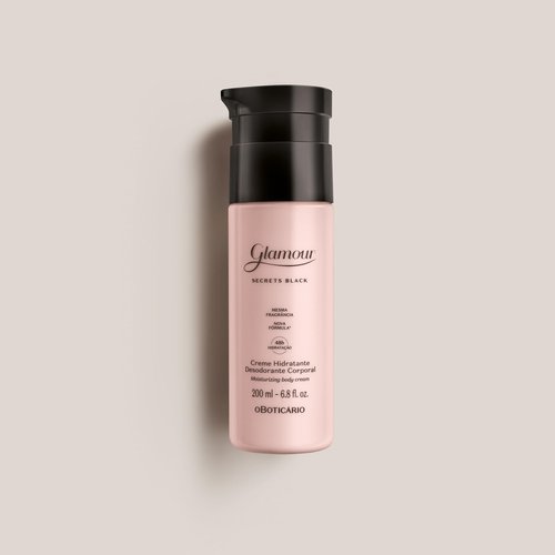 Glamour Secret Black Bundle: Eau de Toilette (2.5 Fl Oz) & Moisturizing Body Lotion (6.7 Oz)