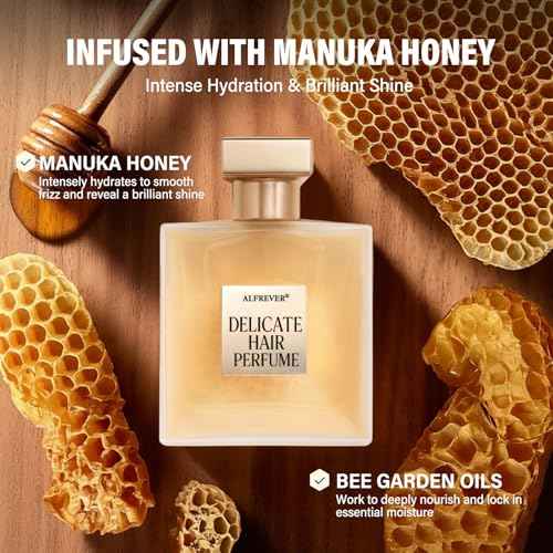 Hair Perfume, Natural Pheromones Perfume for Women with Long-Lasting Fragrance, Leave-In Conditioning Spray for Dry & Frizzy Hair