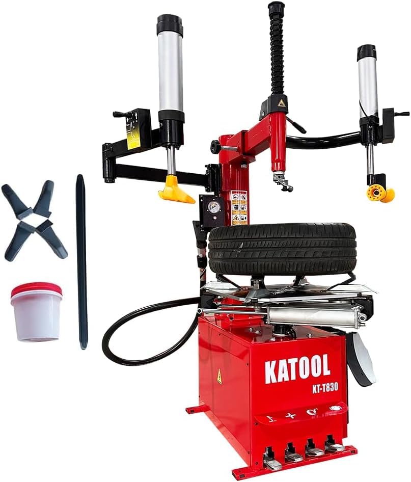 KATOOL 2.0HP Double Assist Arm Tire Changer with Balancer Machine Combo with Bead Blaster Tire Changer Machine Tire Machine, Out