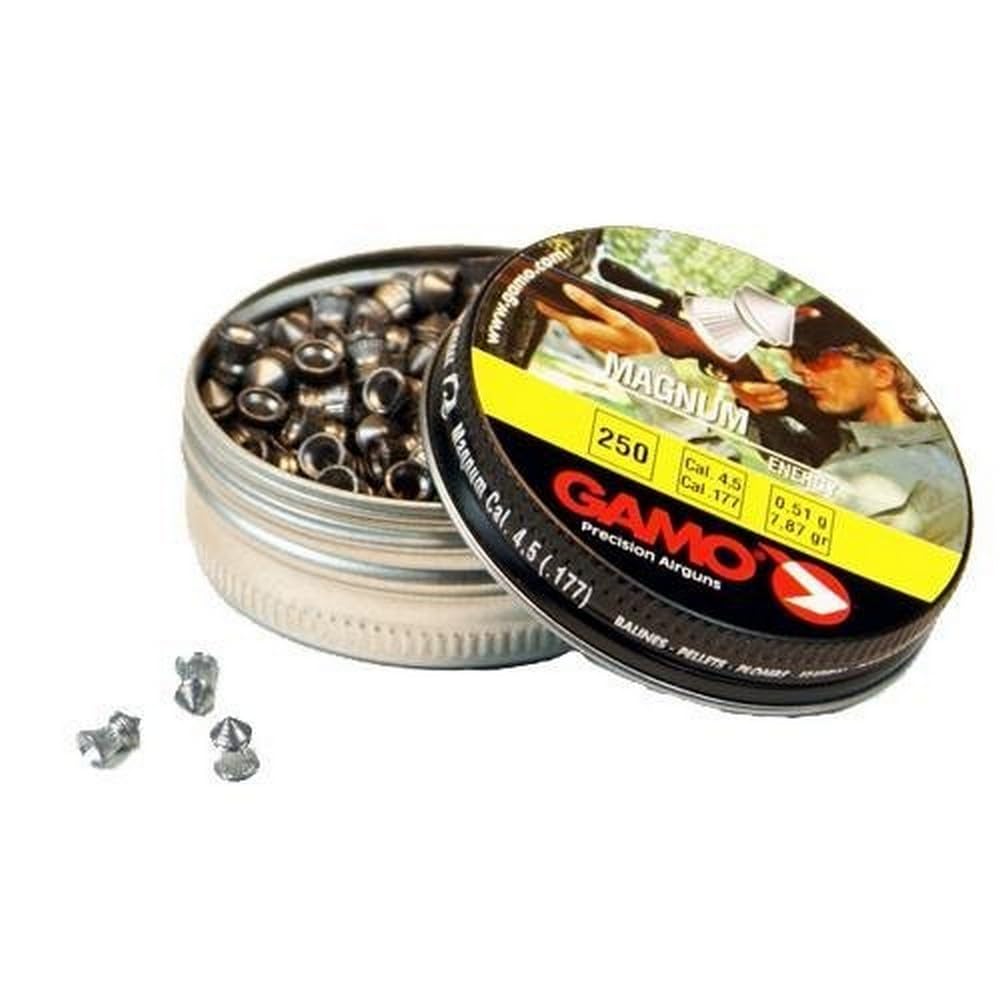 Gamo, Magnum Spire Point Double Ring Pellets .177 Cal, Gamo Magnum Pellets Offer Uncompromising Quality and Maximum Expansion, .177 Caliber, 6320224BT54