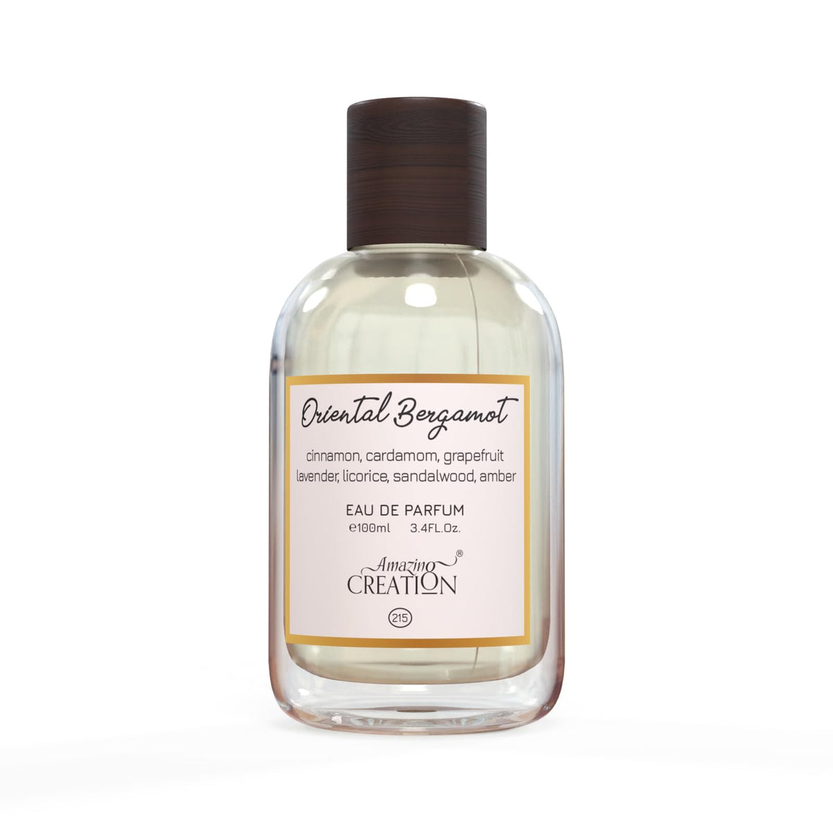 Amazing Creation Oriental Bergamot Eau De Parfum, 3.4 Fl Oz / 100ml