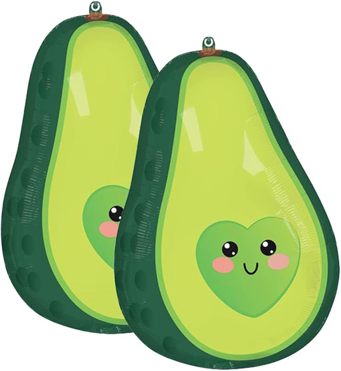 Set of 2 Adorable Avocado 24" Foil Party Balloons