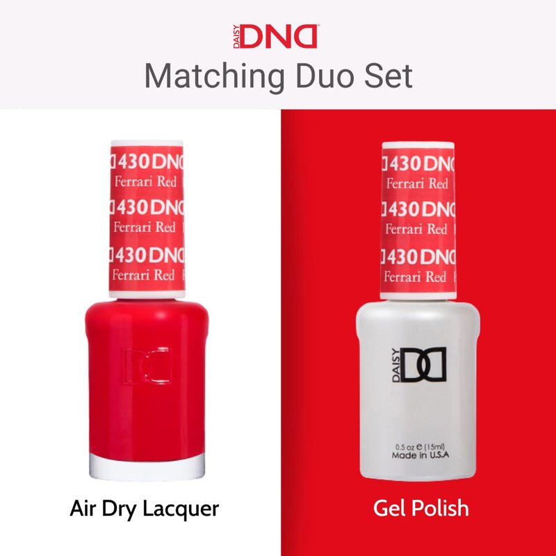 DND Gel Polish Set, Purple Collection, UV/LED Gel Polish and Air Dry Nail Lacquer, Matching Chip-Free Polish Duo, 737 Crushed Grape, 0.5 Fl Oz