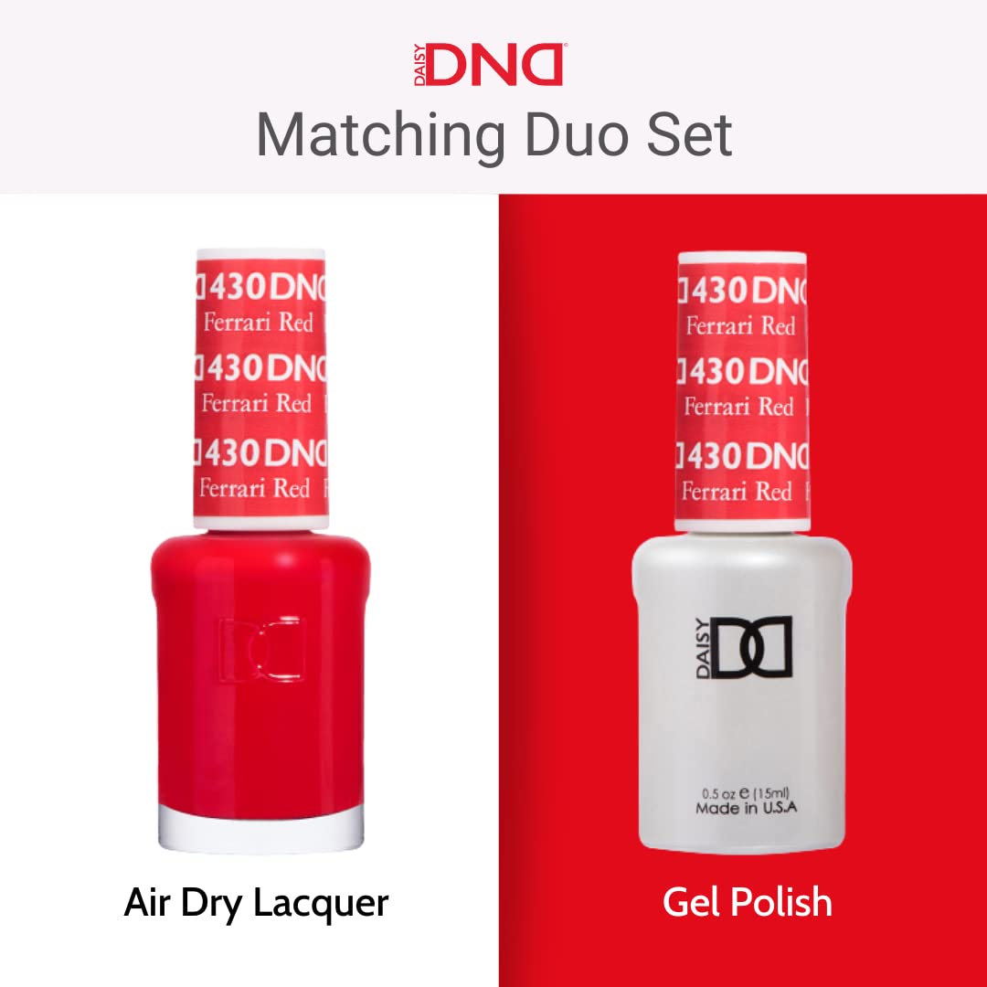 DND DC Gel Polish Set, Brown Collection, UV/LED Gel Polish and Air Dry Nail Lacquer, Matching Chip-Free Polish Duo, 314 Dusk Till Dawn, 0.5 Fl Oz