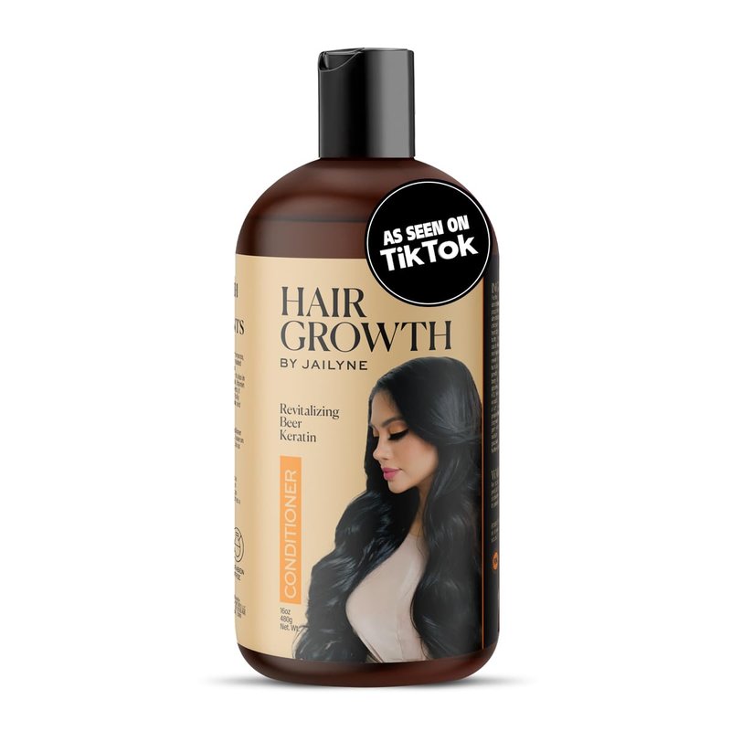 Hair Growth Conditioner by Jailyne Ojeda – Deeply Nourishing & Strengthening Formula with Biotin & Keratin – Promotes Thicker, Longer Hair – Made in USA