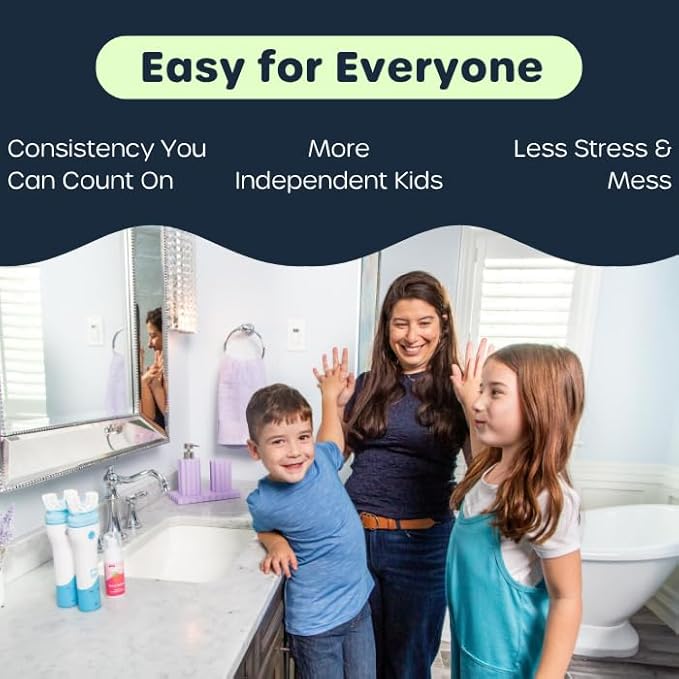 Willo BrushBot Kids U-Shaped Toothbrush Starter Kit – Rechargeable, Smart Electric Toothbrush for Kids Ages 12+ w/App, Soft Bristles, Plaque Removal, Gentle & Deep Clean Modes | Large Minty Mist