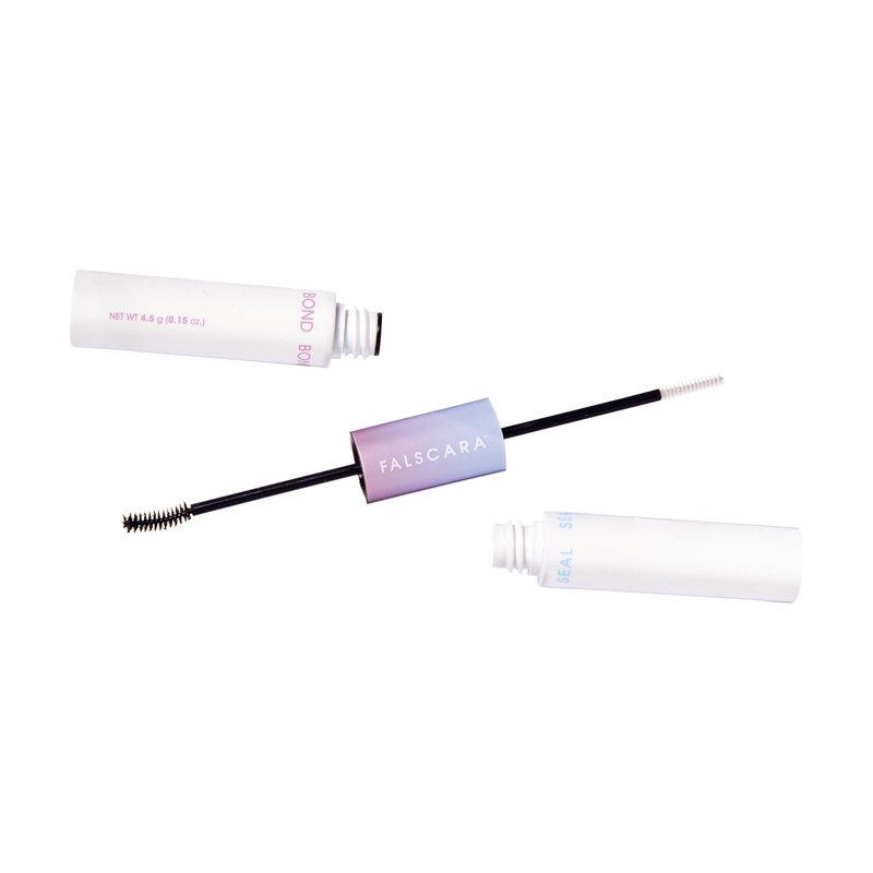 KISS Falscara DIY Eyelash Extension Bond & Seal Infused with Biotin & Vitamin E – Strong Gentle Comfortable Lash Adhesive for All Day Wear For Use With Falscara Lash Wisps, Remover, and Applicator