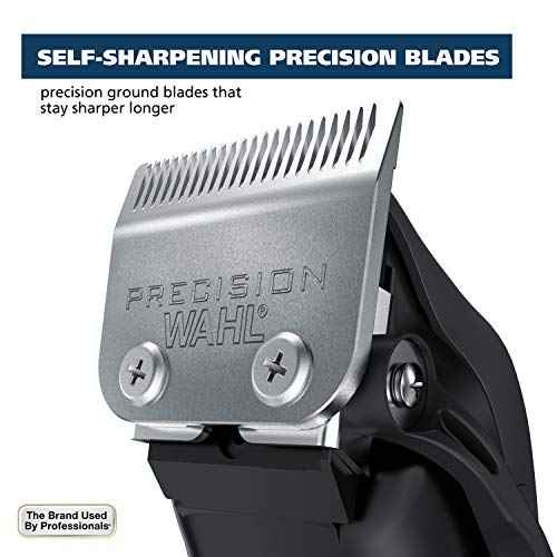 Wahl Home Haircutting Corded Clipper Kit with Adjustable Taper Lever, and 10 Color Coded Guards for Easy Clipping & Trimming - Model 79722