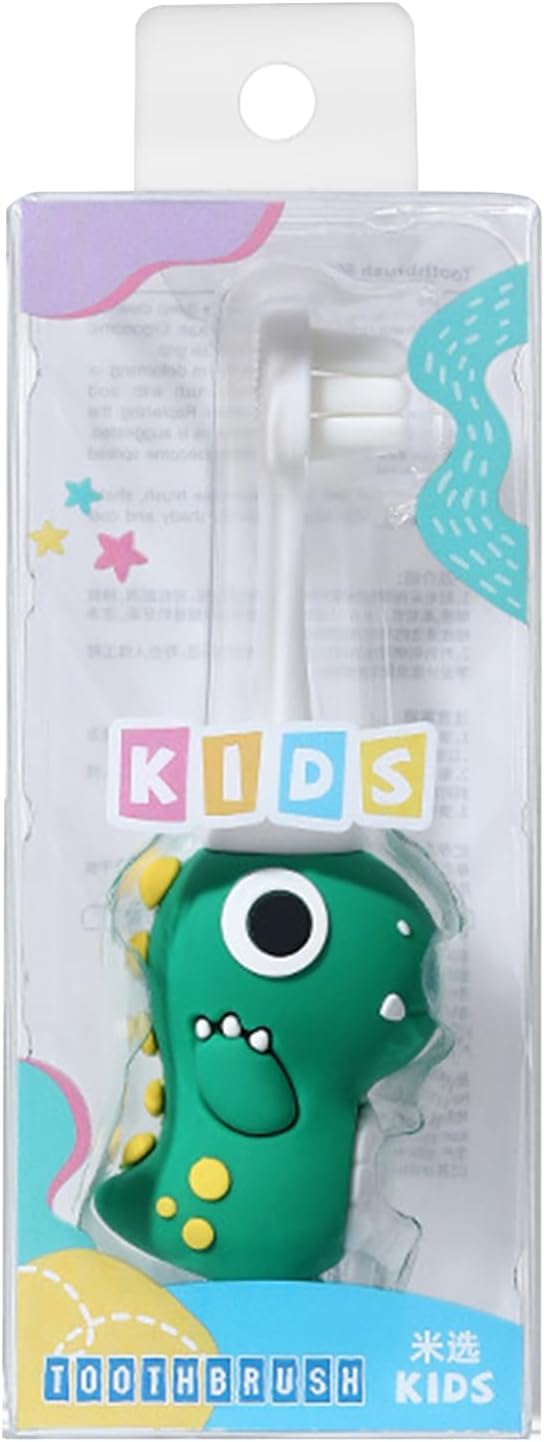 Child Dinosaur Toothbrush – Soft Bristle Tooth Brush, Small Head todler Training Tool, Themed Kids Orall Care | Fun Dinosaur Design For Boys Girls, Promotes Healthy Brushing Habits And Dentall Hygiene