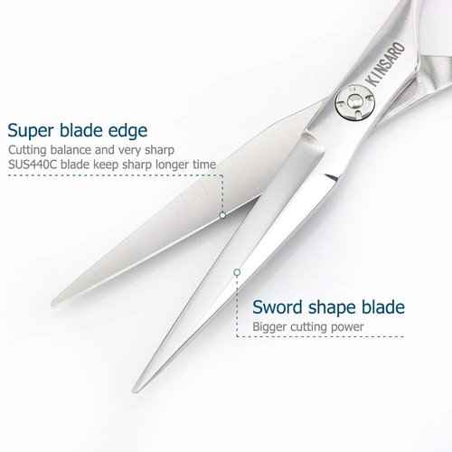 6 INCH Hair Scissors Hair Cutting Shears and 6 INCH Hair Thinning Scissors Professional 440C Kinsaro