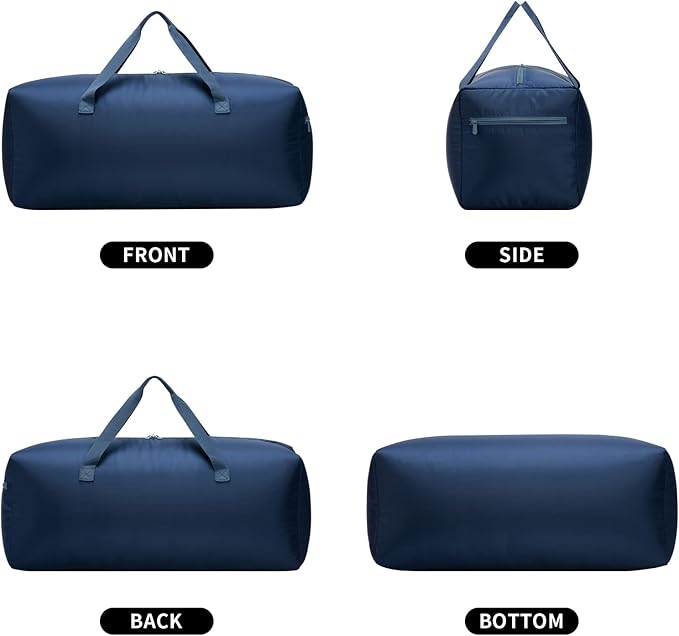 Foldable Duffel Bag 30" / 75L Lightweight with Water Rresistant for Travel-Navy Blue