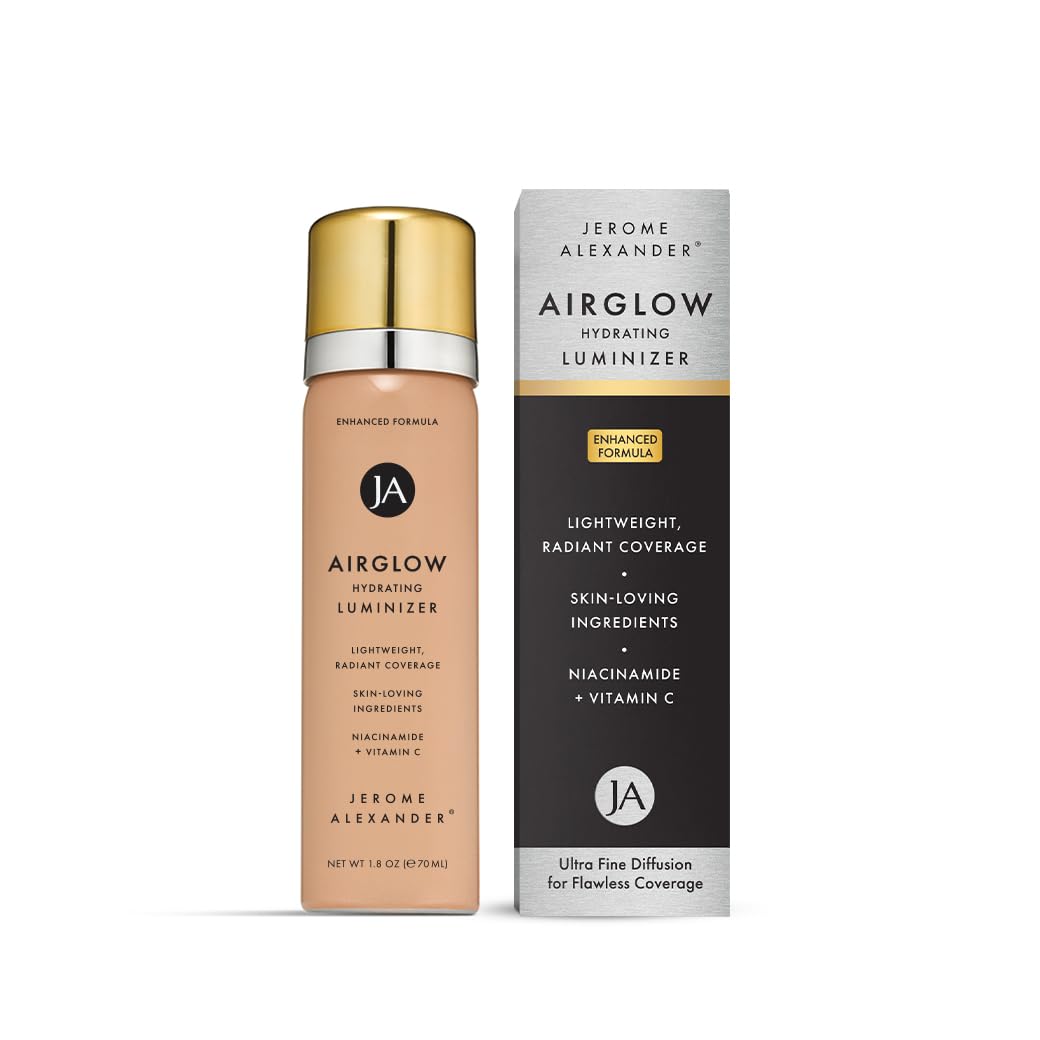 Jerome Alexander MagicMinerals AirGlow Tinted Highlighting Night Mist, Illuminating Airbrush Tinted Moisturizer Spray | Bronze Glow