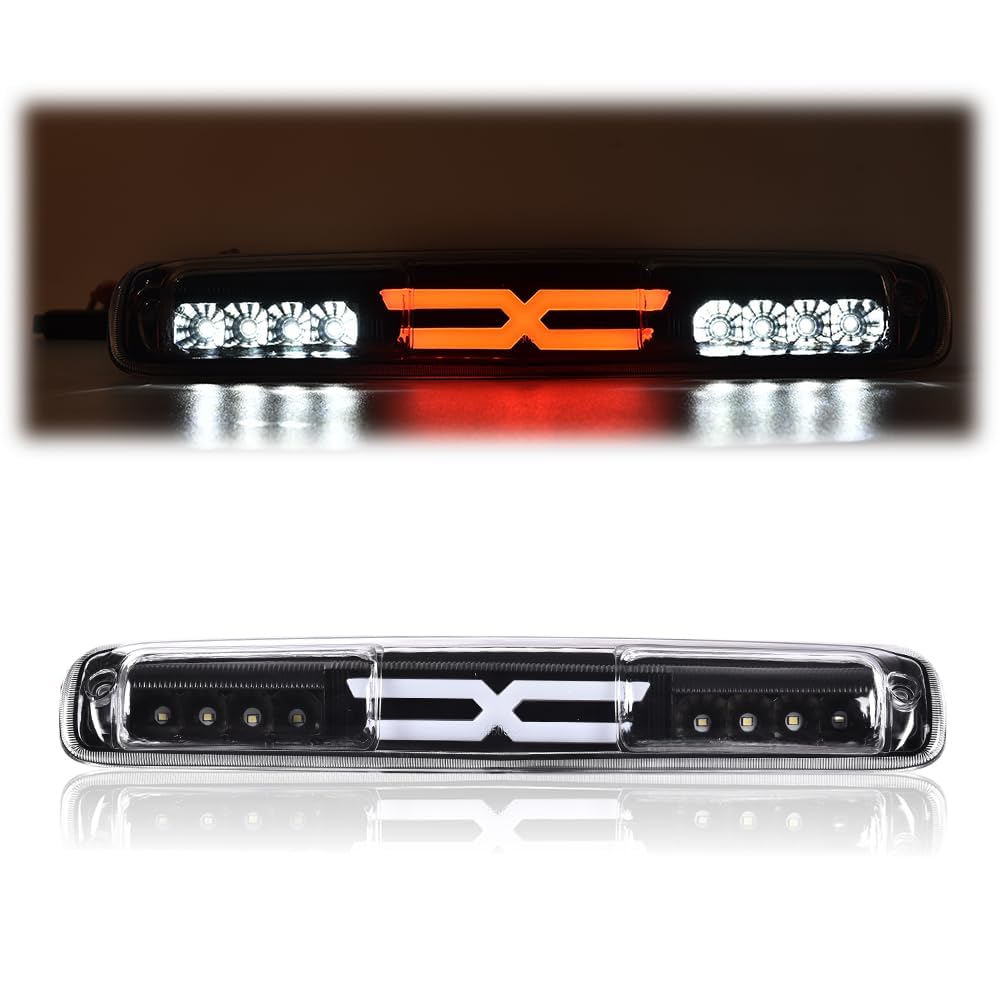G-PLUS LED Third TailType X Brake Light High Mount Stop Lamp Reverse Light Turn Signal Light Compatible with Chevy Silverado/GMC