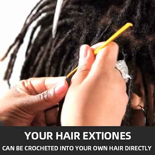 FAMILOCS Tight Afro Kinky Bulk 100% Human Hair for Dreadlock Extensions, Locs Repair, Twists and Braids - 3 Bundles/Package (16 Inch, Natural Black)