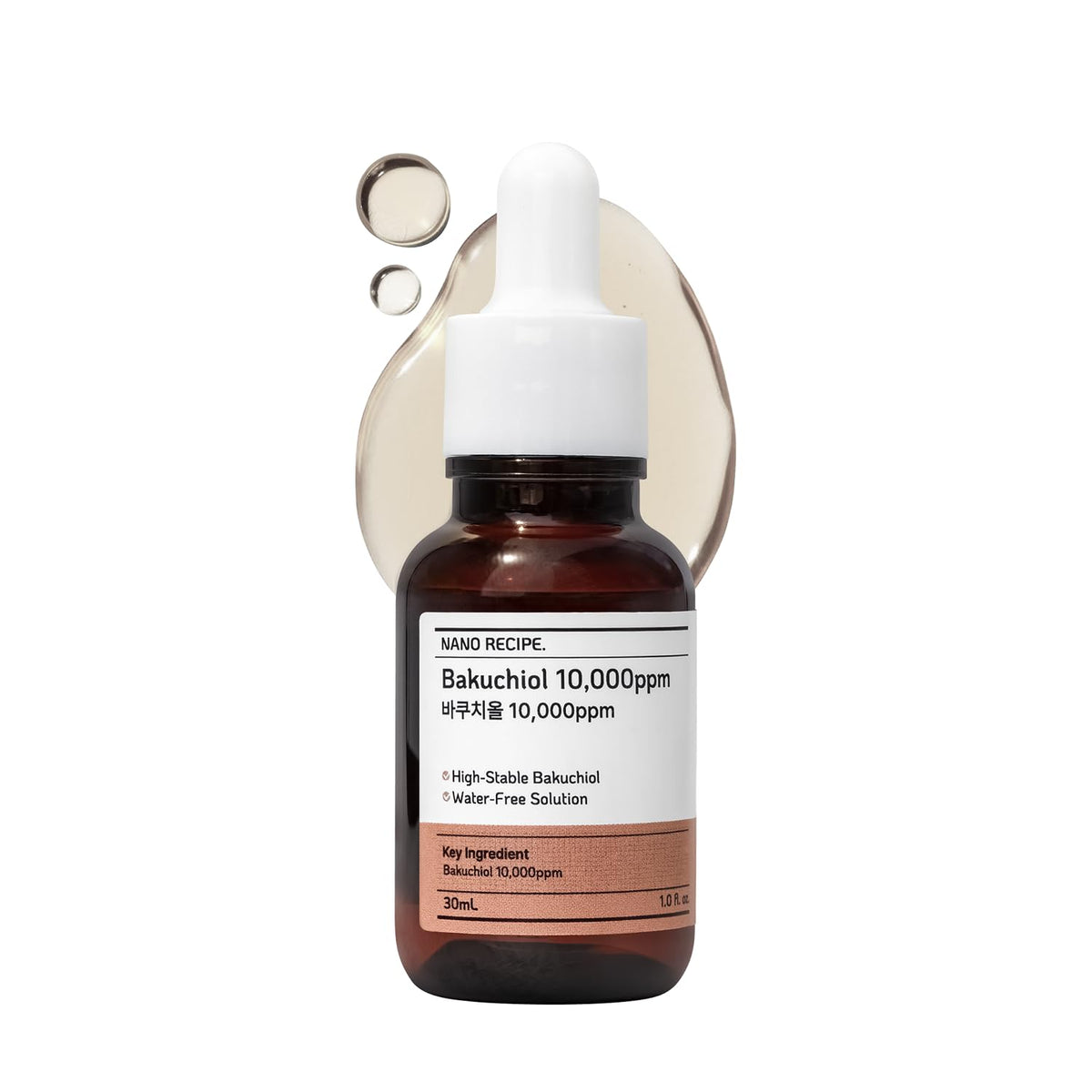 Korean Bakuchiol Concentrate Mix 2 Drops In Any Step of Your Skin Care Routine Retinol Alternative Non GMO Vegan Certificate Safe Natural Botanical Antioxidant Cold Pressed 10000ppm 30ml