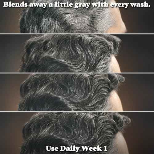 Just for Men Control GX Grey Reducing Shampoo, Gradual Hair Color with Keratin for Stronger Thicker and Healthier Looking Hair, 4 Fl Oz - Pack of 1 (Packaging May Vary)