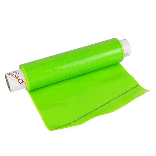 Dycem Non Slip Material Roll, 8"x6-1/2 Foot, Lime