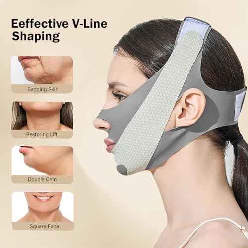 MASIKA Chin Strap for Sleeping£¬V-Line Mask,£¬V-Line Lifting Chinstrap£¬Jaw Exerciser, Reusable Face Strap.