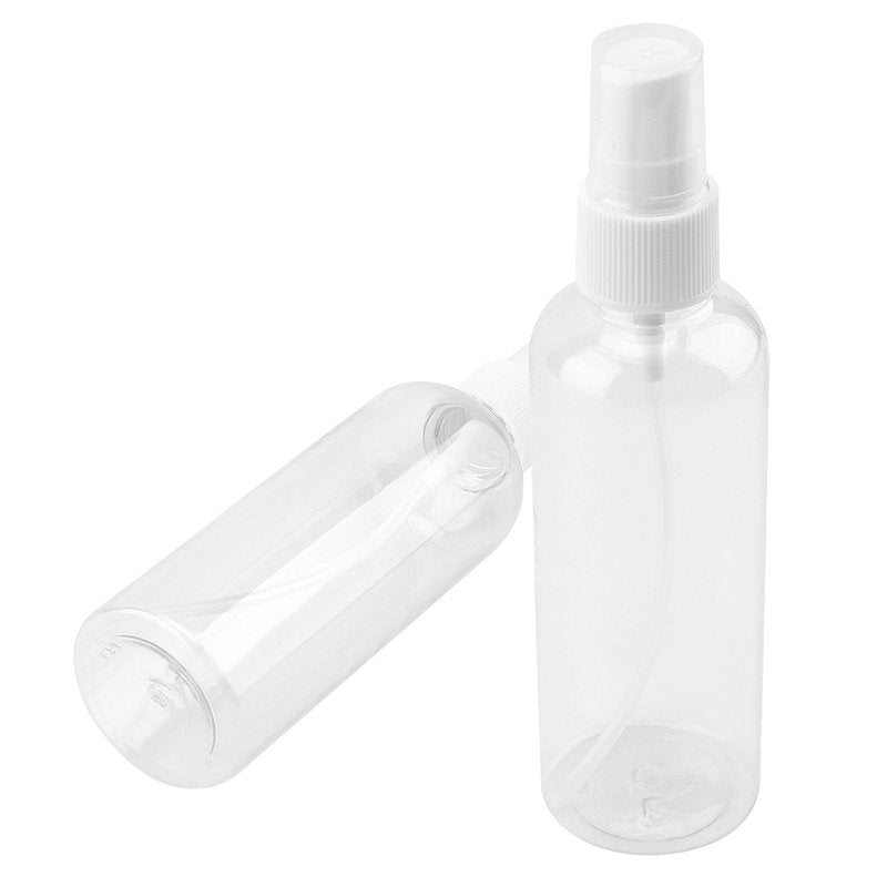HAKZEON 60 PCS 4oz Plastic Spray Bottles, Refillable Empty Travel Spray Bottle, 120ml Clear Small Mist Spray Bottle for Traveling Make Up Perfume