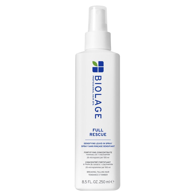 Biolage Full Rescue Densifying Leave-In Spray - Instantly Fuller-Looking Hair, Controls Flyaways, Detangles for Easy Styling, Rosemary Oil & Niacinamide, Vegan & Cruelty-Free, 8.5 Fl Oz