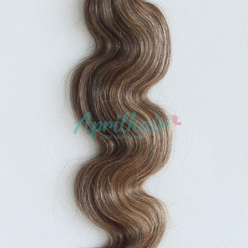 8A Machine Double Weft Raw Brazilian Virgin Human Hair Extensions Highlight P4/27 Brown Honey Blonde Body Wave 3 Bundles 10" 12" 14"