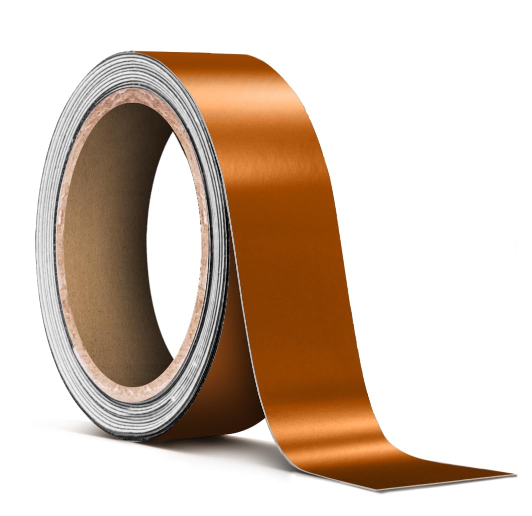 VViViD Satin Copper Chrome Pinstripe Vinyl Tape Roll (1    x 25ft)