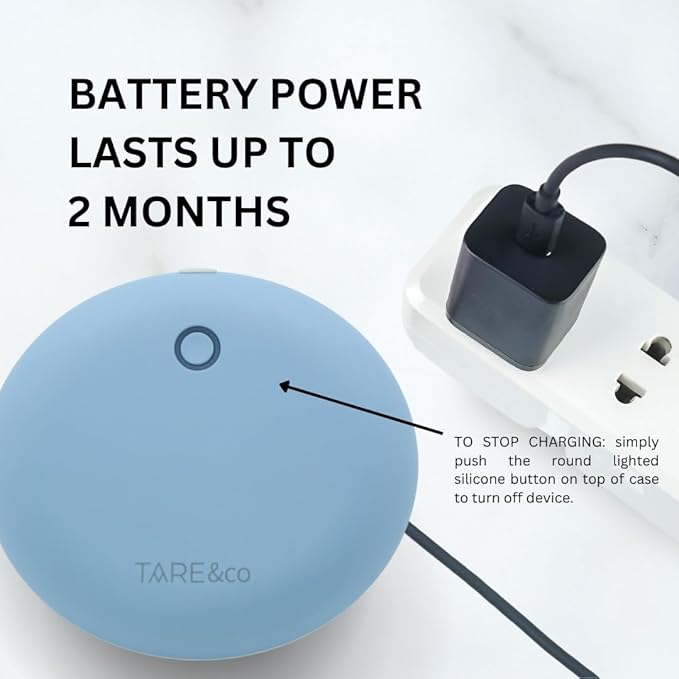 Tare&co UVC Ultraviolet Retainer Case Compatible with Invisalign, Mouth Guard Case, Dental Braces Case Slim Battery Powered, Aligner (Periwinkle)