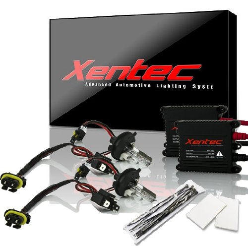 Xentec H4 (HB2) Hi/Lo Green HID Xenon Bulb Bundle with 55W EP Alloy Slim Ballast (high Beam Halogen)