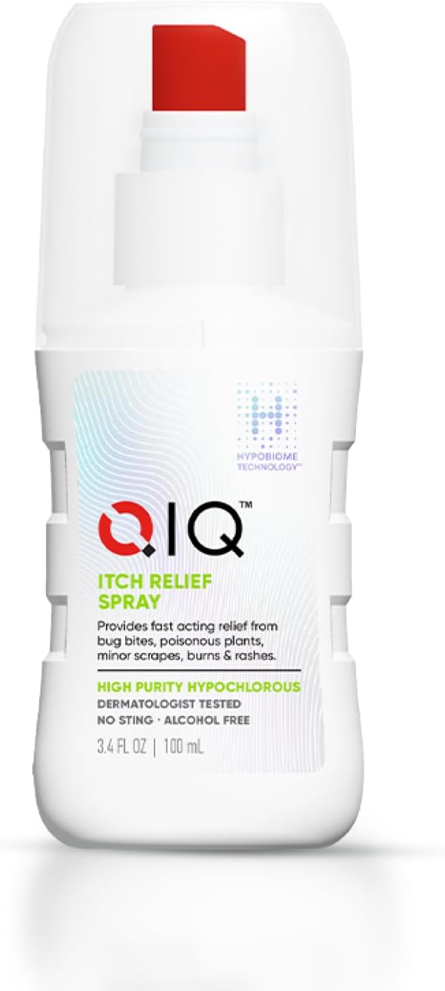 Itch Relief Spray – High Purity Hypochlorous Acid Spray, Fast Anti Itch Relief from Bug Bites, Rashes, Scrapes, Burns, and Helps Provide Relief from Eczema, Steroid & Alcohol-Free (3.4oz)