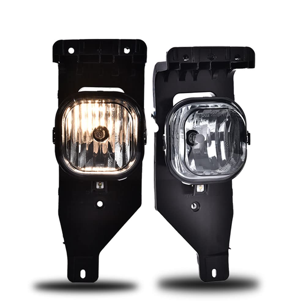 G-PLUS Fog Light Lamp Compatible with 2005-2007 Ford F250 F350 F450 F550 Super Duty / 2005 Ford Excursion Clear Lens Running Lig