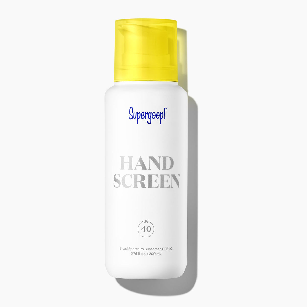 Supergoop! Handscreen SPF 40, 6.76 fl oz - Preventative, SPF Hand Cream For Dry Cracked Hands - Fast-Absorbing, Clean ingredients, Non-Greasy Formula - With Sea Buckthorn, Antioxidants & Natural Oils