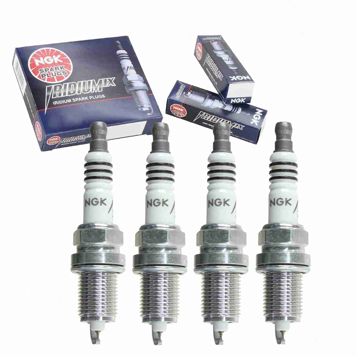 4 pc NGK Iridium IX Spark Plugs compatible with Honda Accord 2.2L 2.3L L4 1990-2002