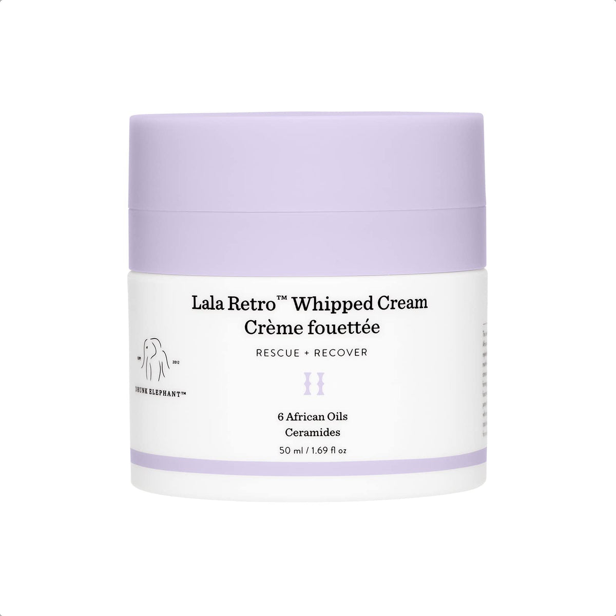 Drunk Elephant Hit It Off Face Wash and Facial Moisturizer Set Beste No. 9 Jelly Cleanser (150 mL / 5 Fl Oz) and Lala Retro Whipped Cream (50 mL / 1.69 Fl Oz)