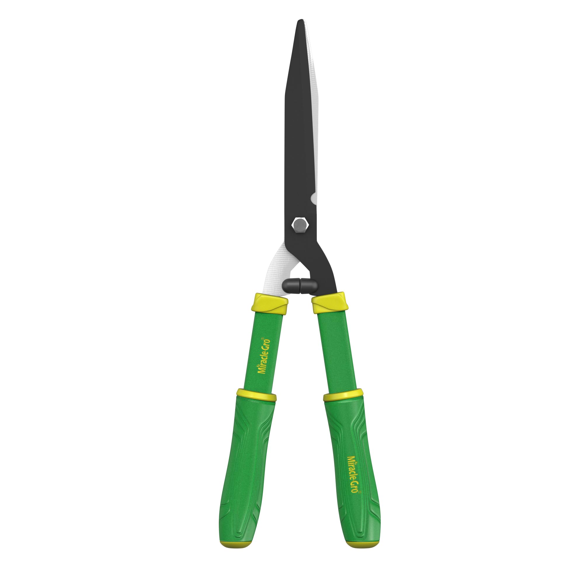 Miracle-Gro 21 in. Hedge Shears – Lawn and Yard Tool with Sharp Carbon Steel Blades, Comfort Grip Handles, and Lightweight Design for Shaping/Trimming Hedges, Shrubs, and Bushes