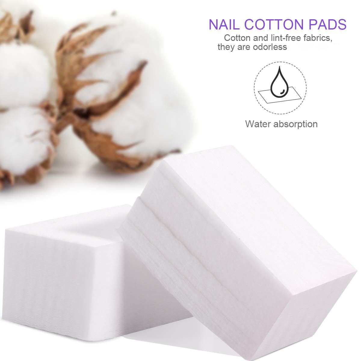 Teenitor Gel Nail Polish Remover Kit - Nail Clips, Remover Pads, Cuticle Peeler, Nail File, Buffer, Brushes & Soak Off Clips for Hands & Toes - Purple