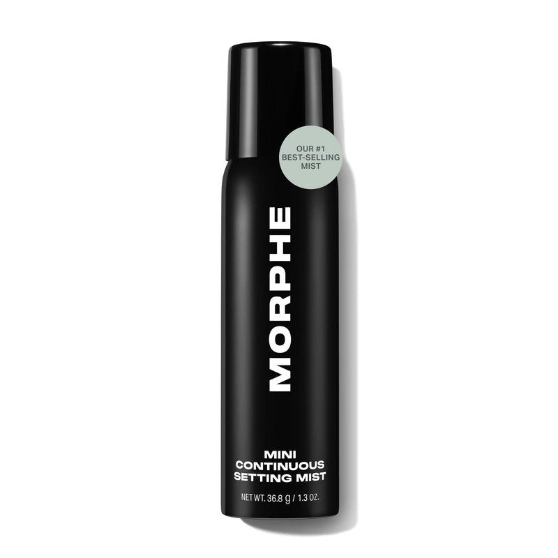 Morphe Continuous Setting Mist - Micro-Fine Makeup Setting Spray with a Natural Radiant Finish - Helps Makeup Resist Caking or Fading & Increases Wear of Foundation (2 Count, 2.8 fl oz)
