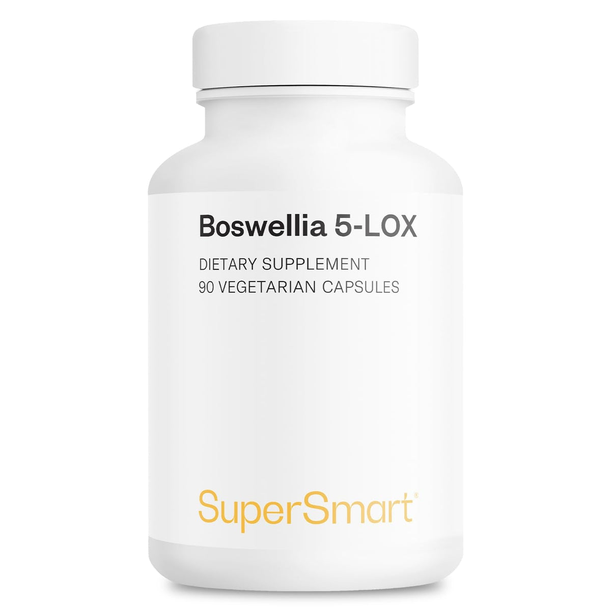 Supersmart - 5-Loxin 200mg per Day (Patented) - AKBA Supplement - 5-Loxin Boswellia Serrata Extract | Non-GMO & Gluten Free - 90 Vegetarian Capsules
